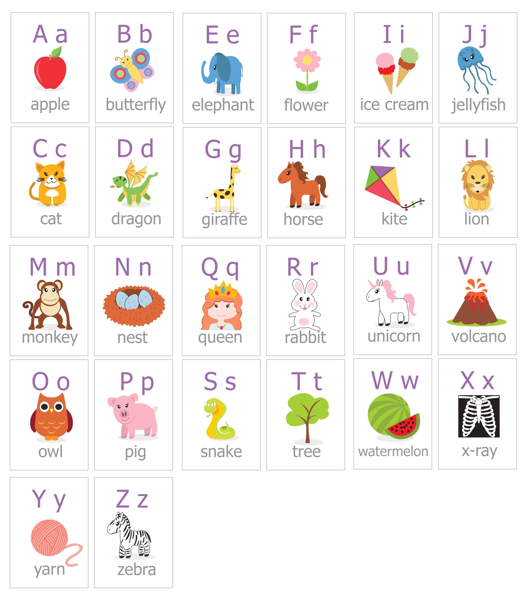 Free Printable Alphabet Wall Posters