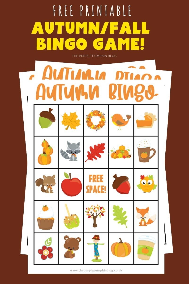 Free Printable Autumn Bingo Cards For Fall Family Fun 