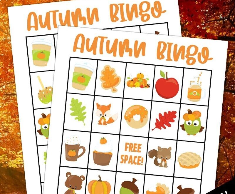 Free Printable Autumn Bingo Cards For Fall Family Fun