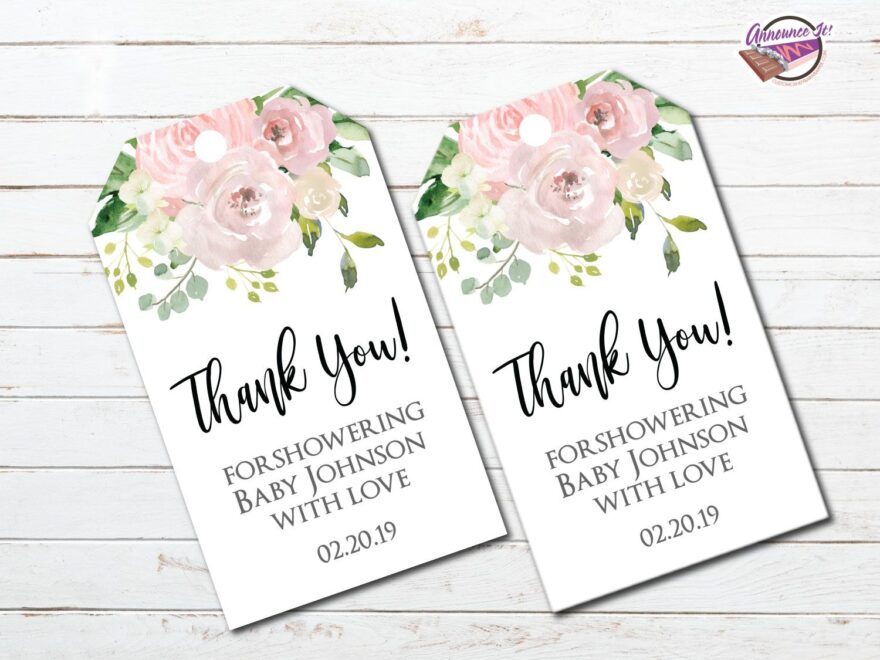 Free Printable Baby Shower Thank You Tag Templates FreePrintableTag