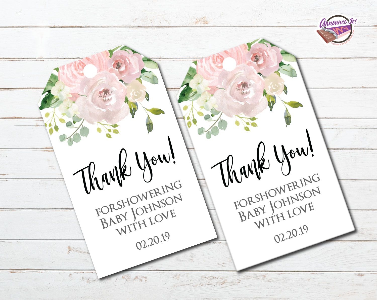Free Printable Baby Shower Thank You Tag Templates FreePrintableTag