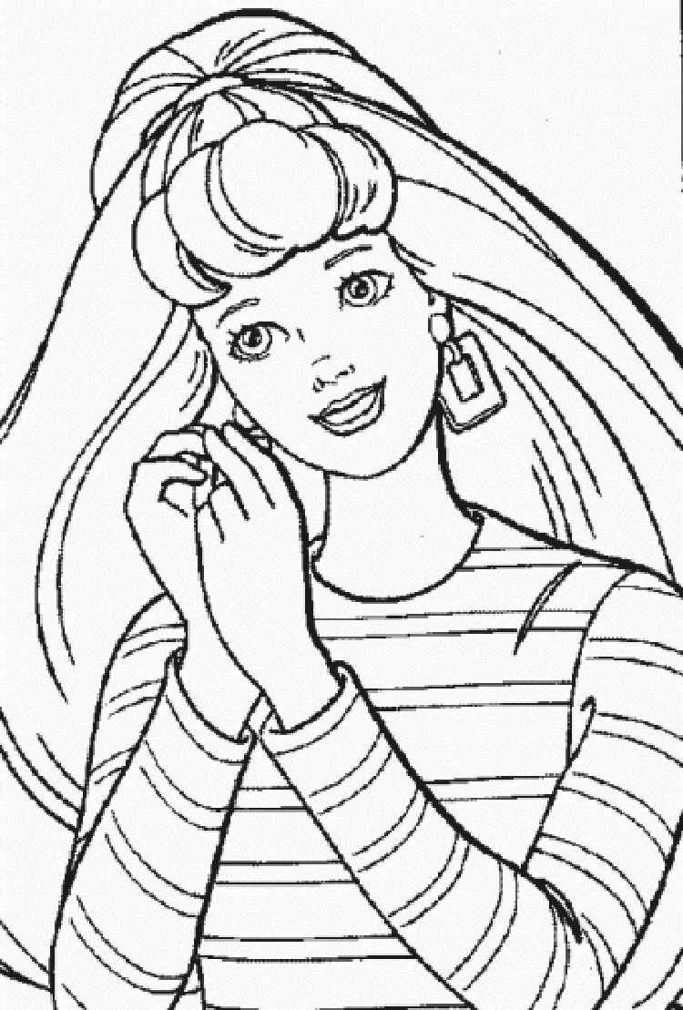 Barbie Coloring Pages Free Printable