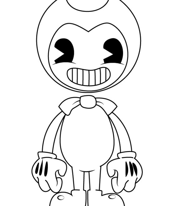 Free Printable Bendy And The Ink Machine Coloring Pages