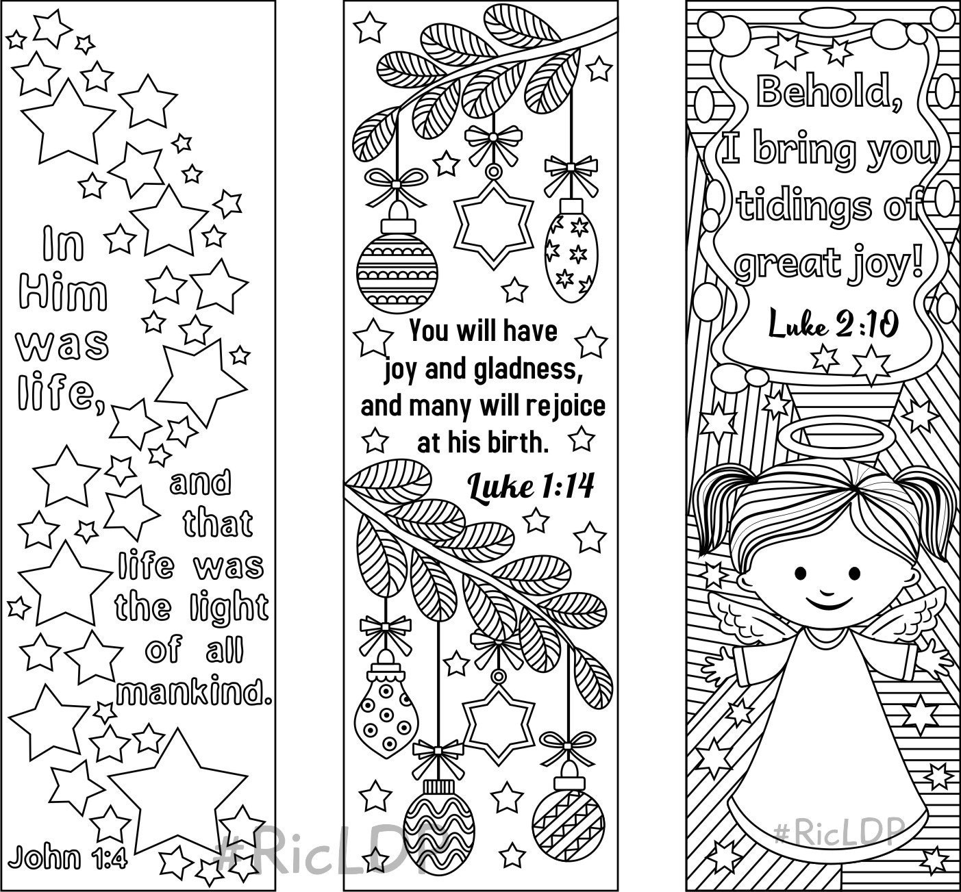 Free Printable Bible Bookmarks To Color