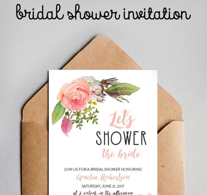 Free Printable Bridal Shower Invitations Free Printable