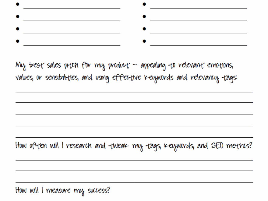 Free Printable Business Plan Worksheet Grady J Ayers