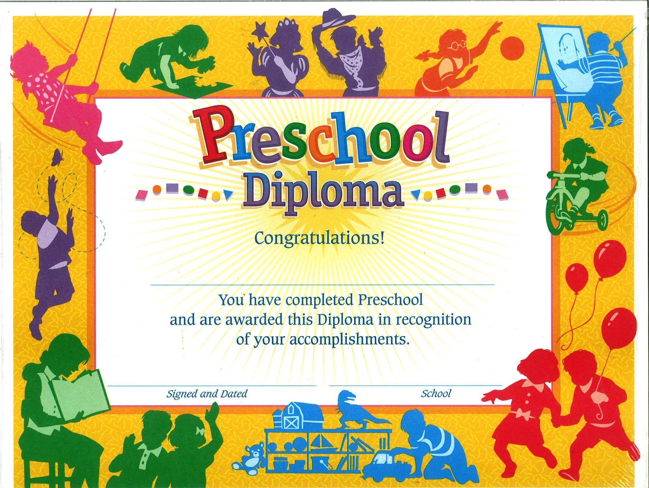 Free Printable Award Certificates For Preschoolers