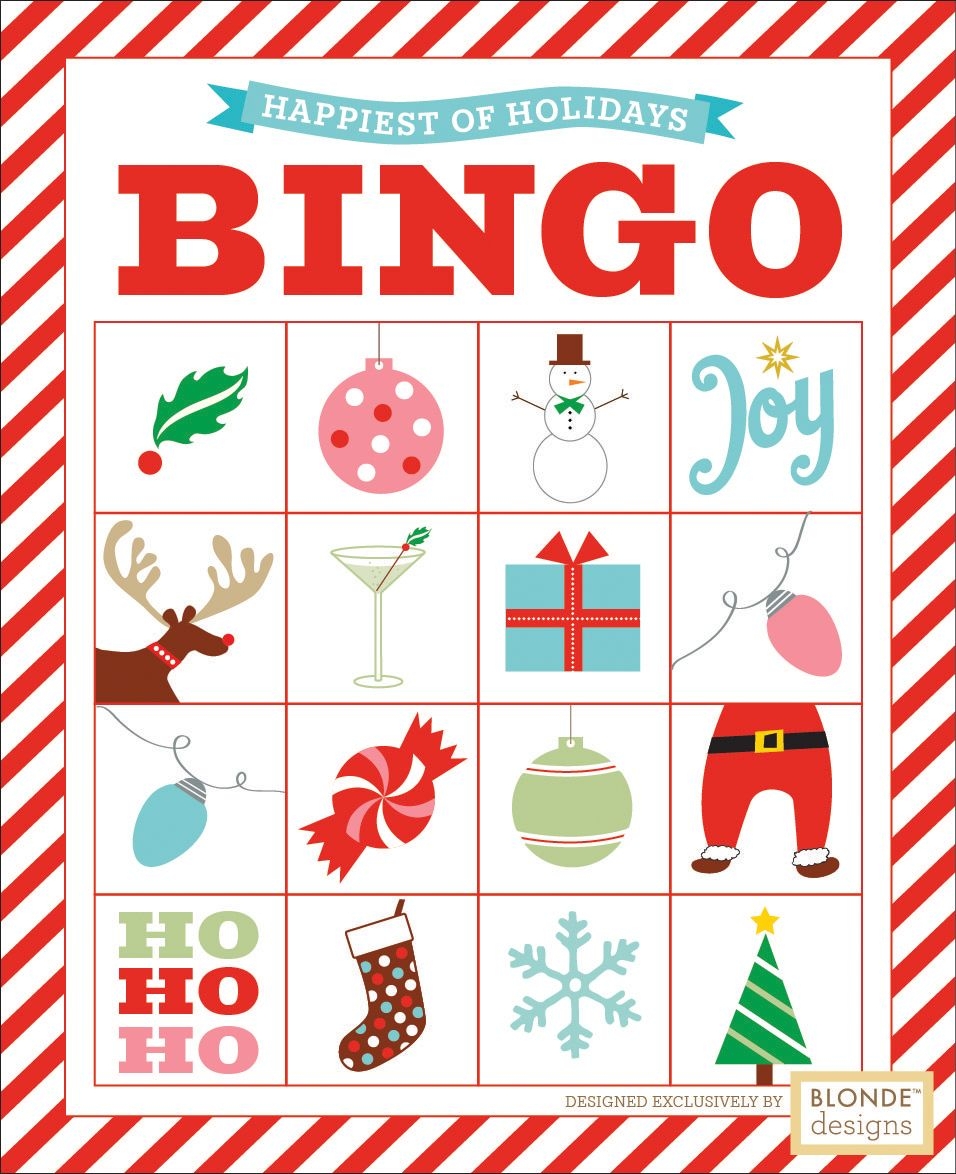 Free Printable Christmas Bingo Cards For 20 Upflicious