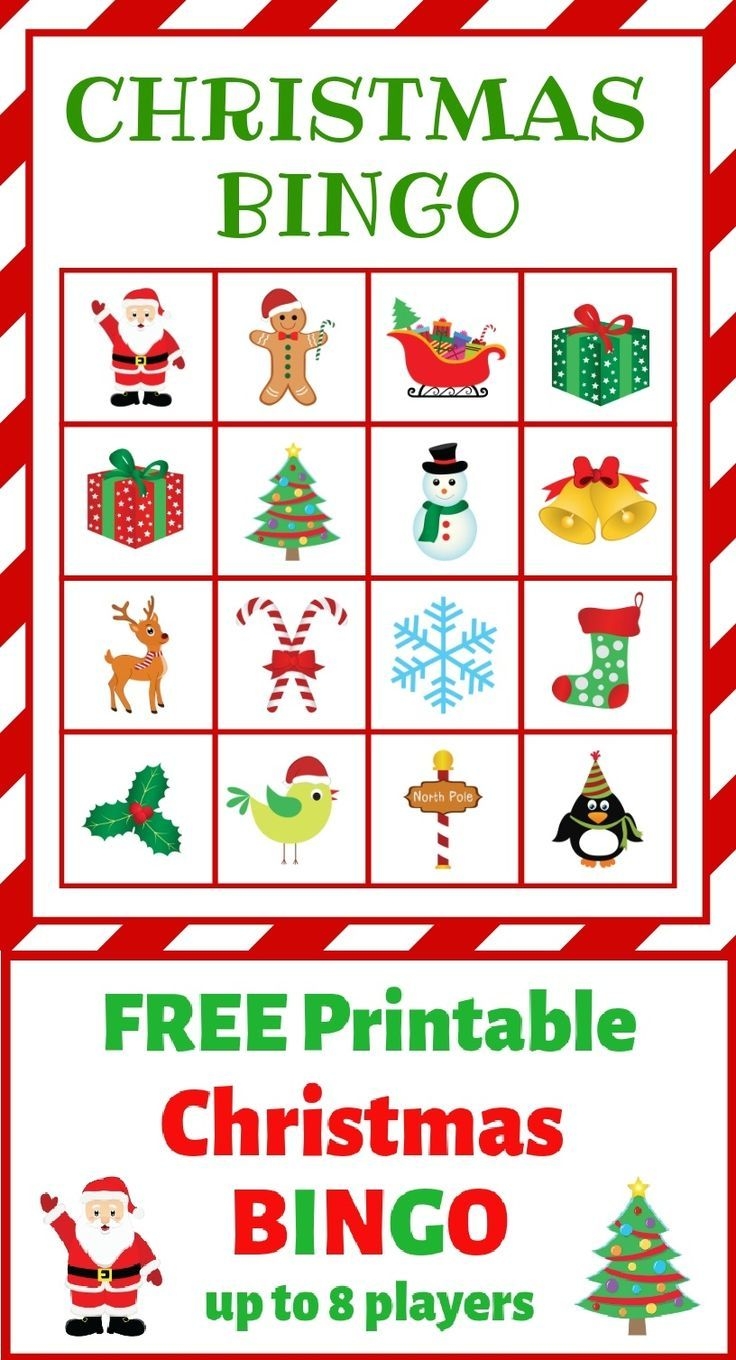 Free Printable Christmas Bingo Cards For Large Groups