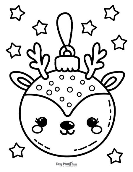 Free Printable Christmas Ornaments Coloring Pages Easy Peasy And Fun