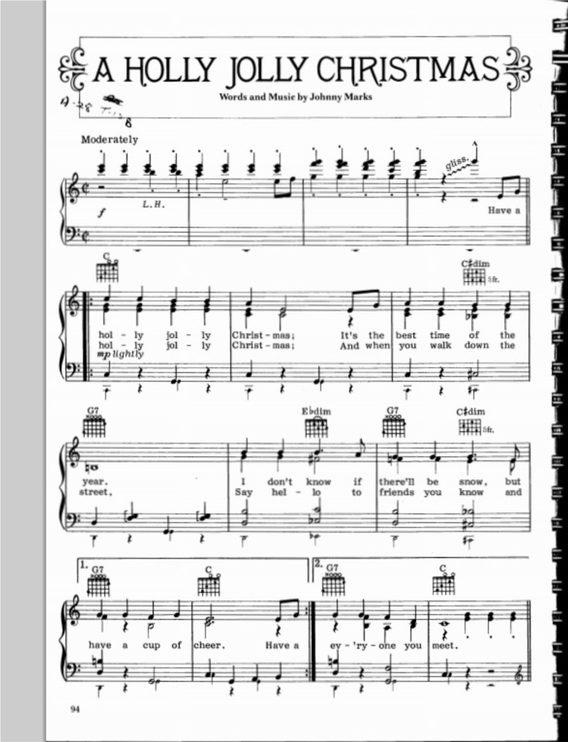 Free Printable Christmas Sheet Music For Piano
