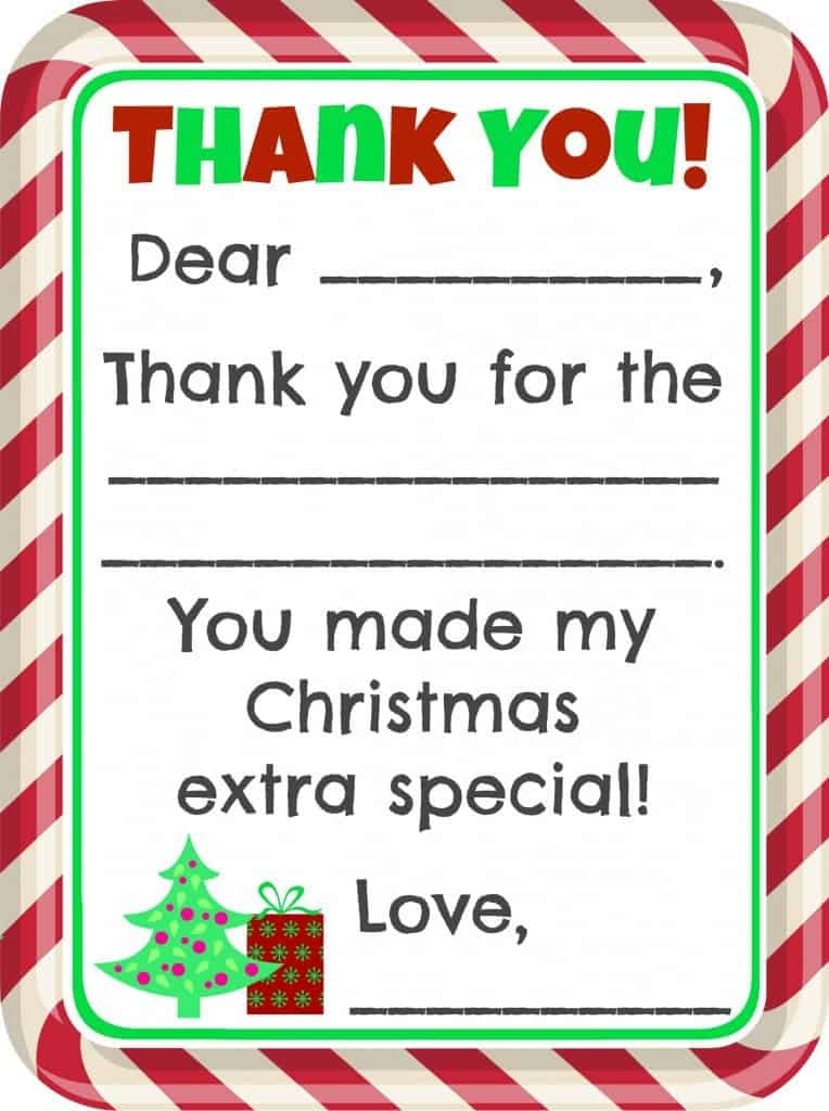 Free Printable Christmas Thank You Cards Get Your Hands On Amazing 