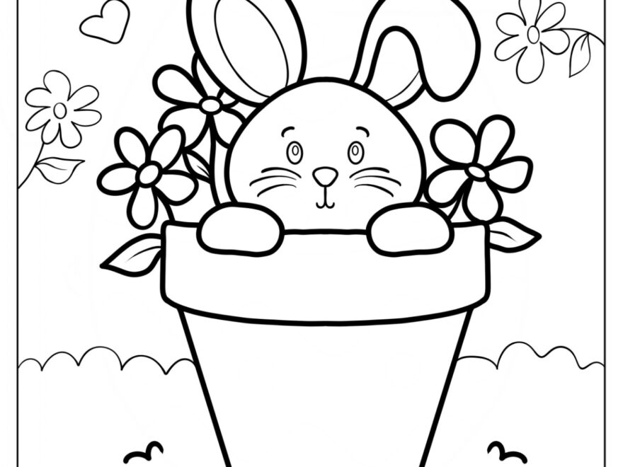 Free Printable Coloring Pages Easter Bunny Download Free Printable