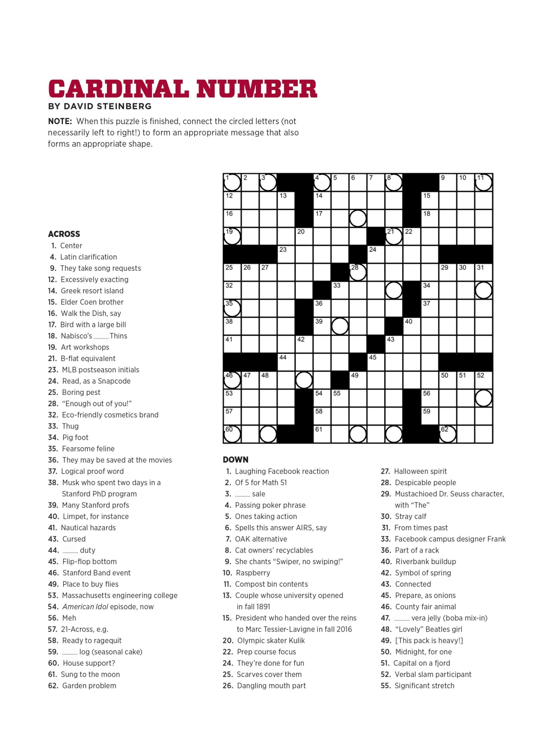 Free Crossword Puzzles Maker Printable