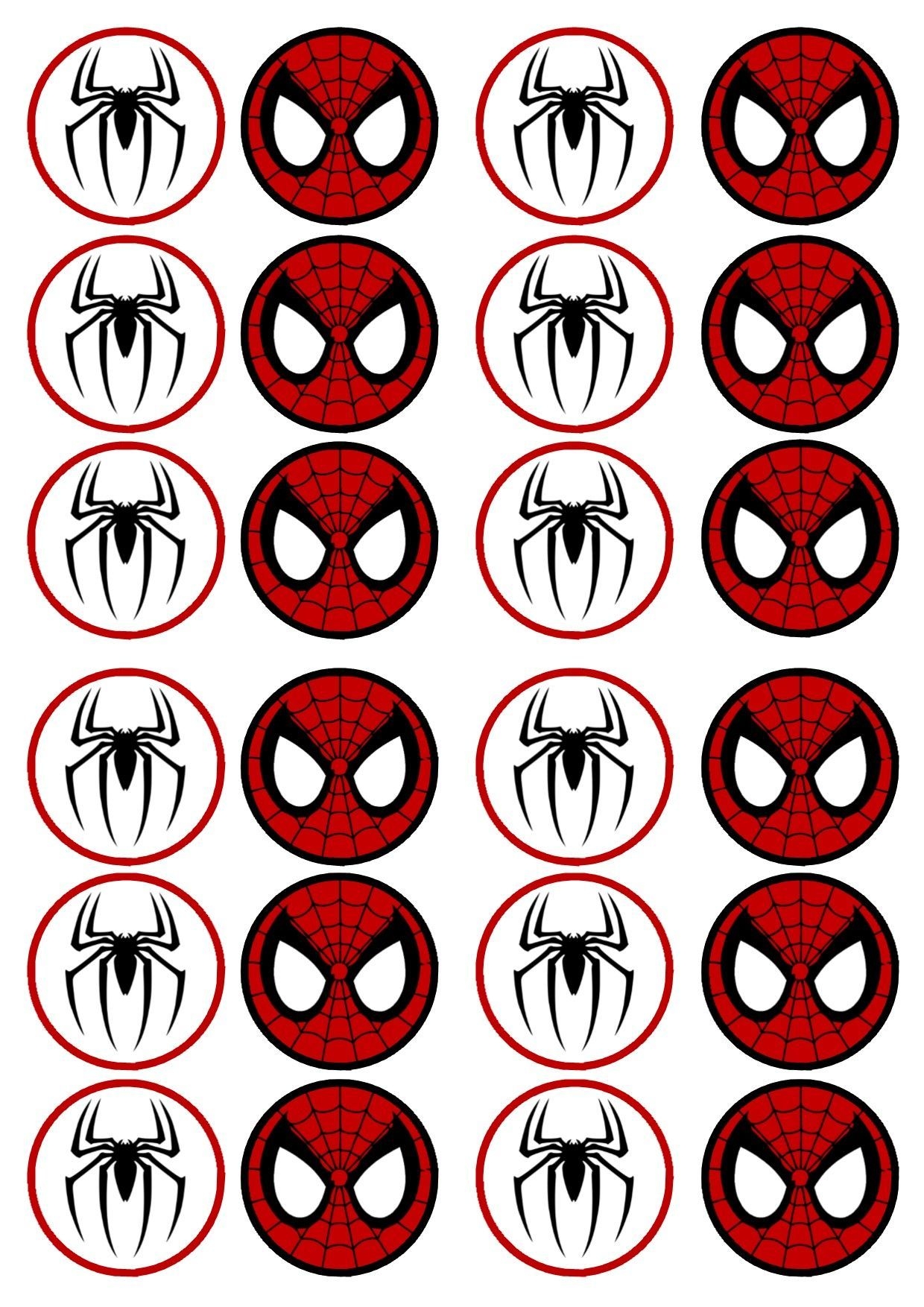 Free Printable Cupcake Wrappers And Toppers With Spiderman