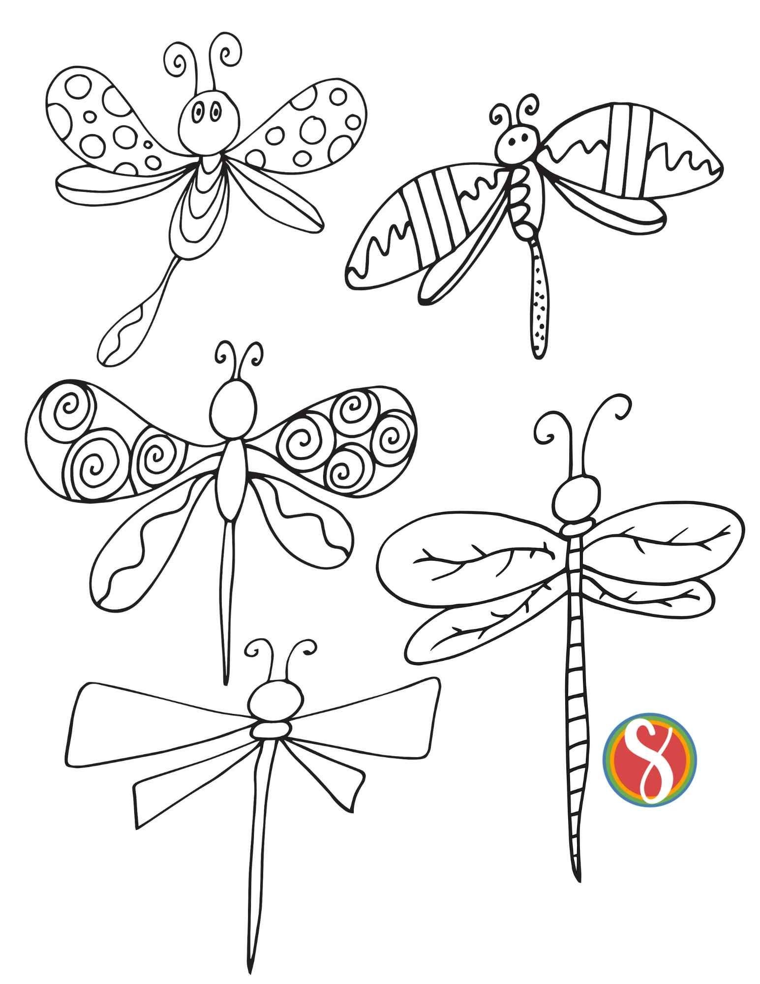 Free Printable Dragonfly Coloring Pages For Kids Free Printable 