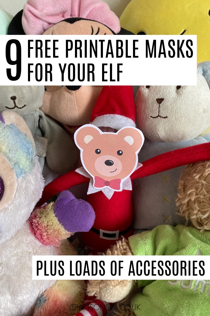 Free Printable Elf On The Shelf Masks And Props Crafts On Sea