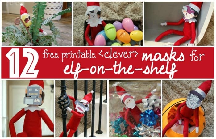 Free Printable Elf On The Shelf Masks
