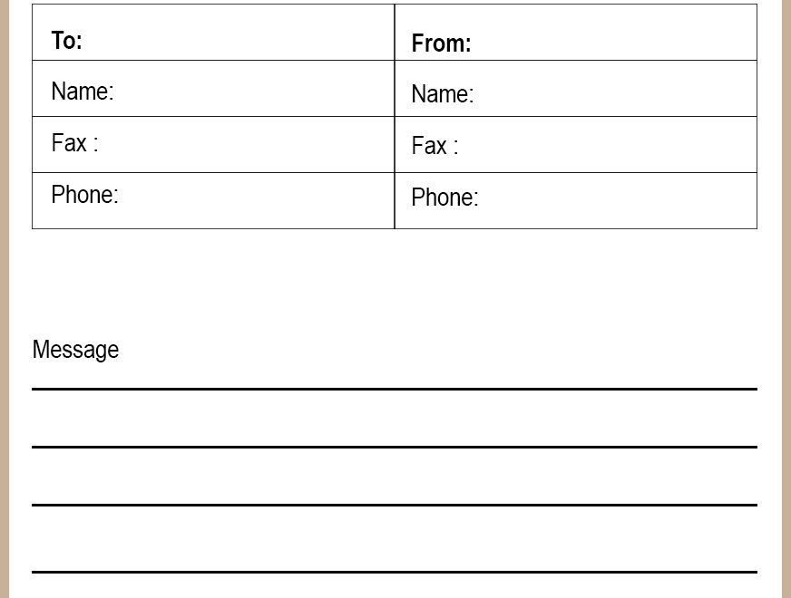 Free Printable Fax Cover Sheet Pdf Printable Free Templates Download