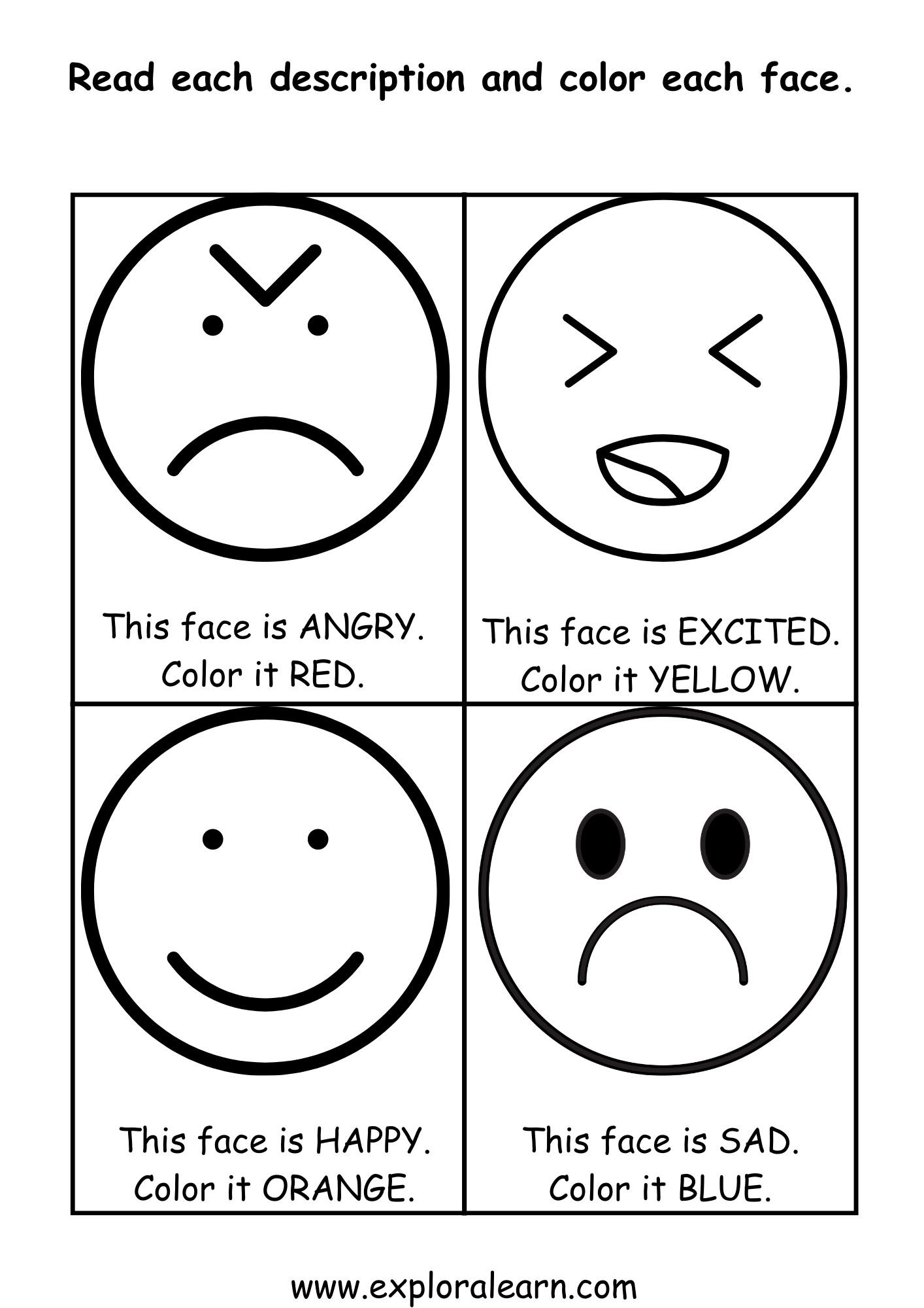 FREE Printable Feelings And Emotions Worksheets Worksheets Library