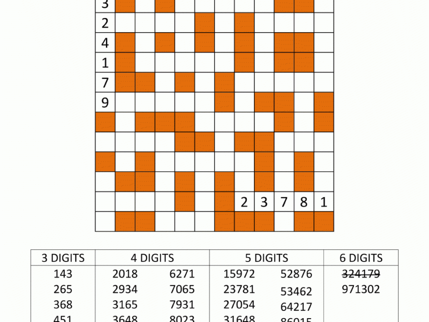 Free Printable Fill In Puzzles