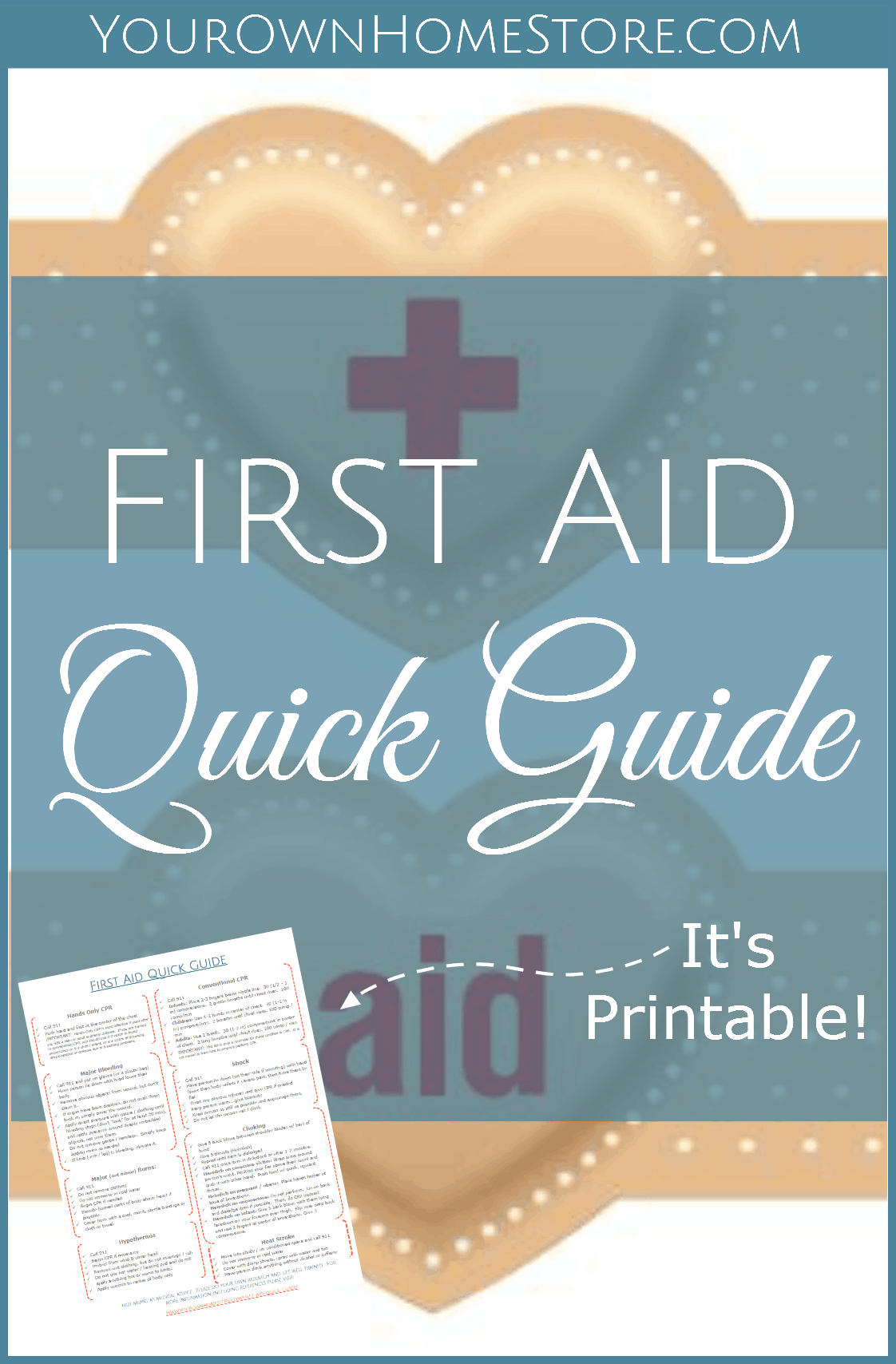 Printable Pocket First Aid Guide