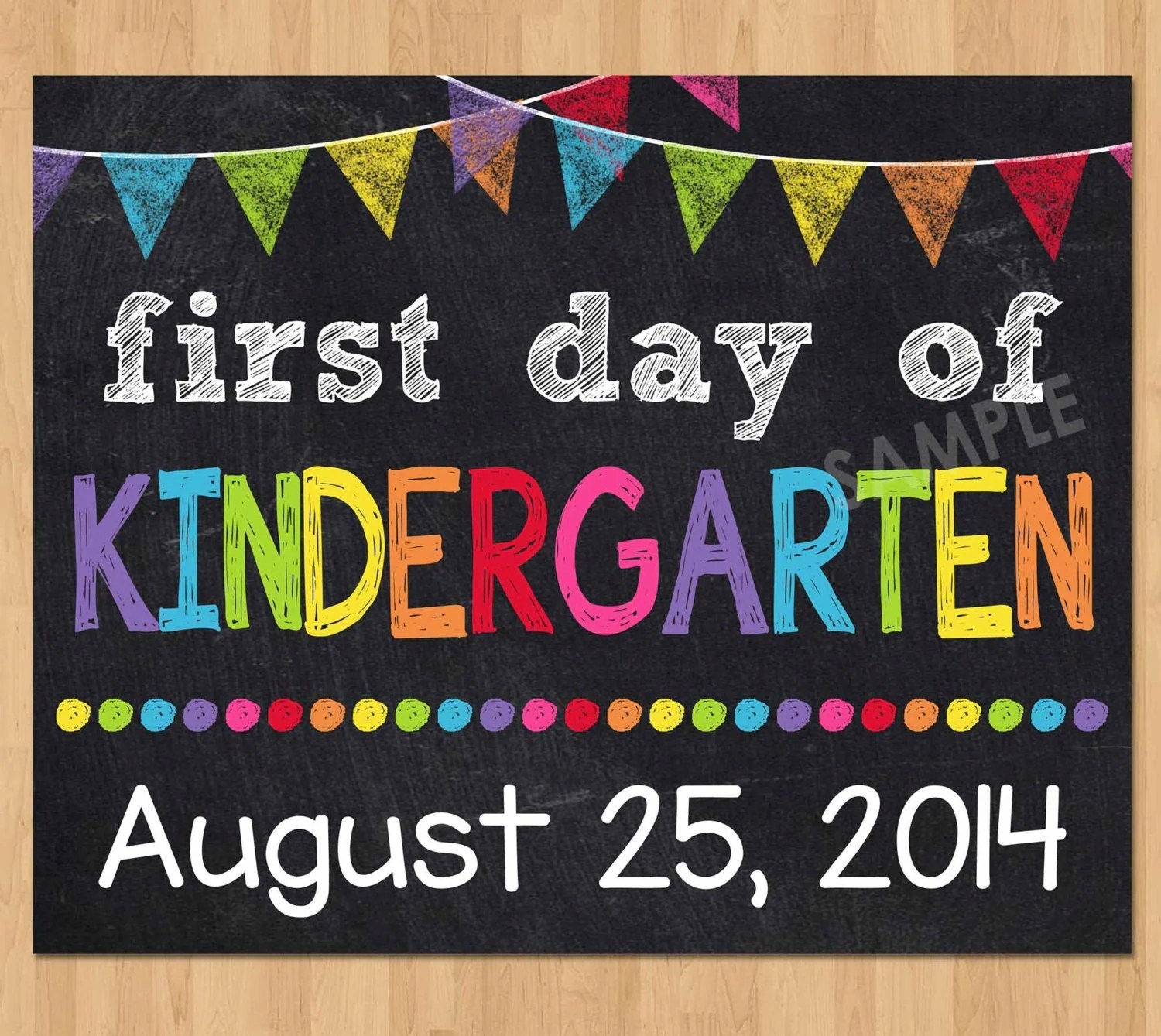 Free Printable First Day Of Kindergarten Sign Printable Calendars AT 