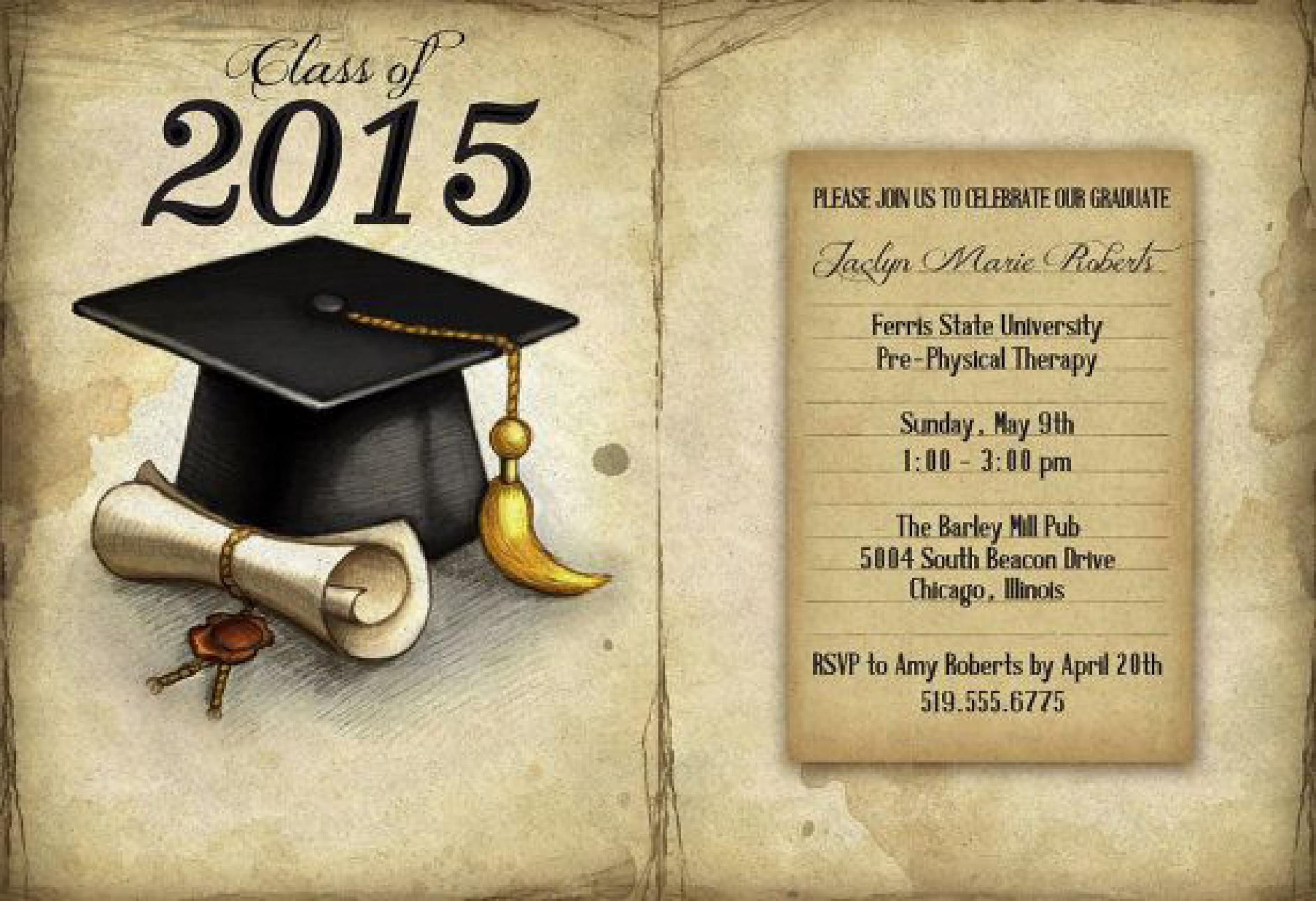 Free Printable Graduation Invitation Template Cards Printable Templates