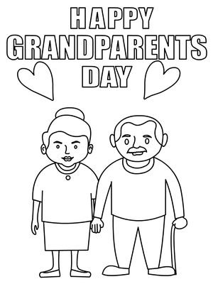 Free Printable Grandparents Day Cards To Color