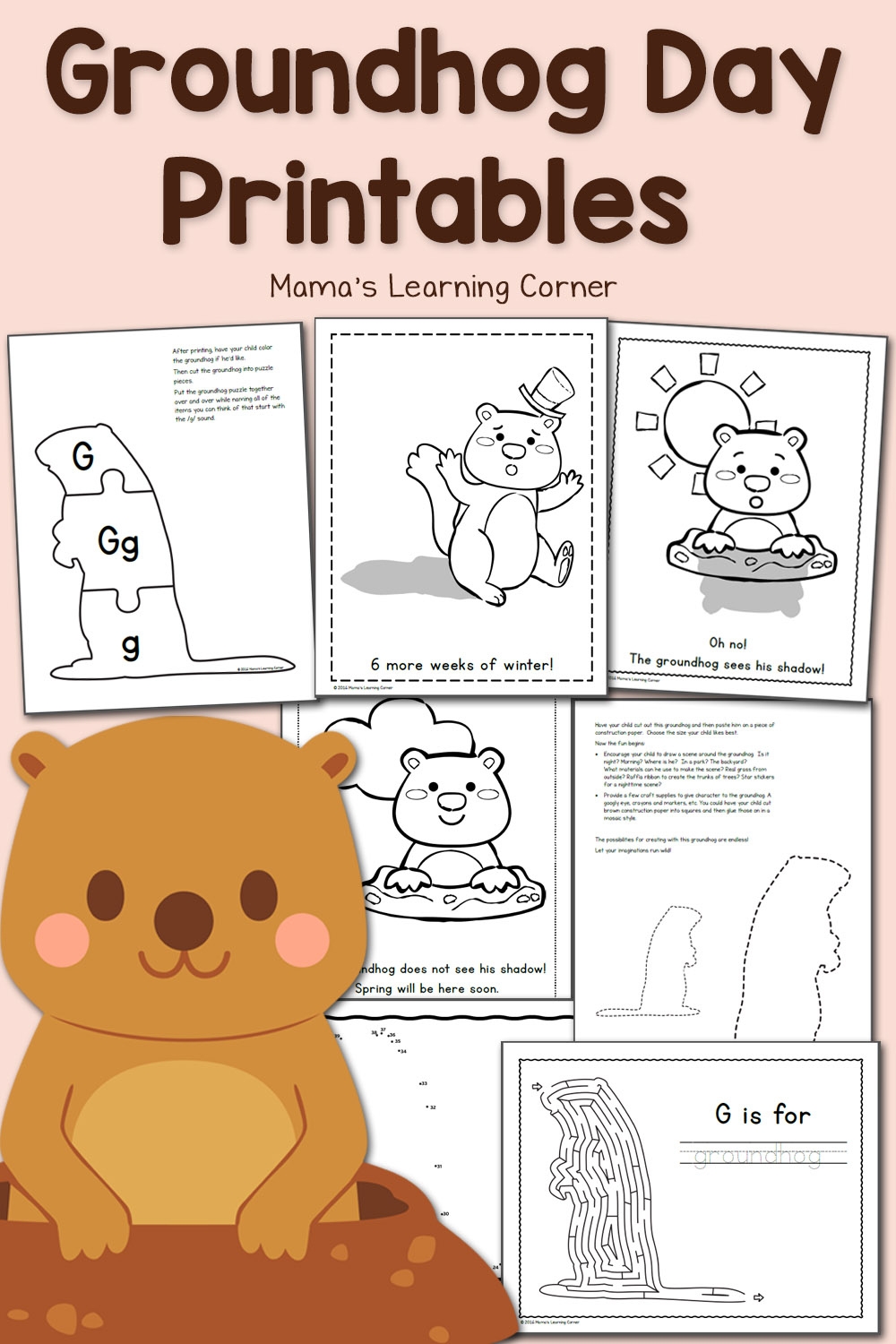 Free Printable Groundhog Day Worksheets
