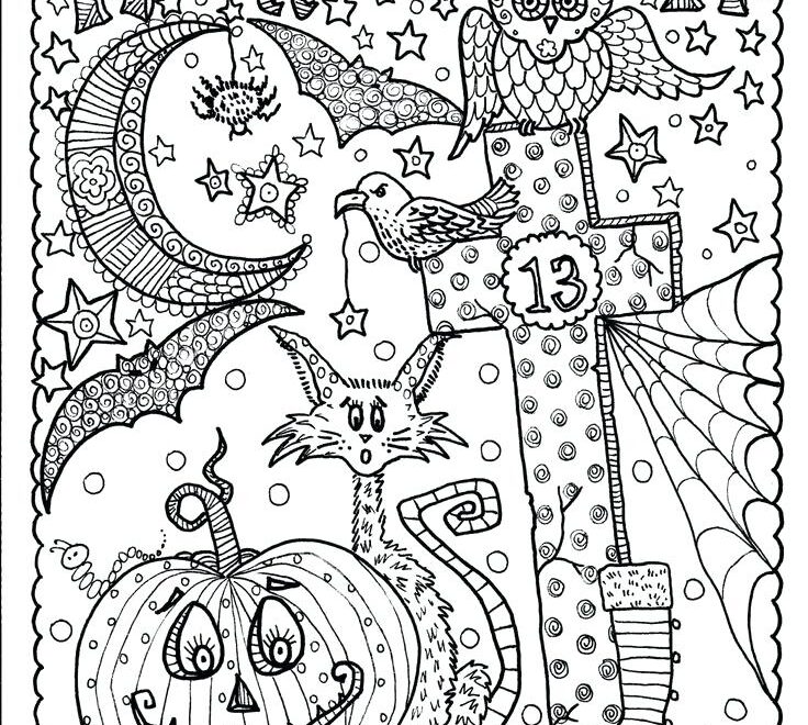Free Printable Halloween Coloring Pages For Adults At GetDrawings
