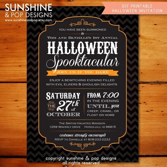Free Printable Halloween Invitations For Adults
