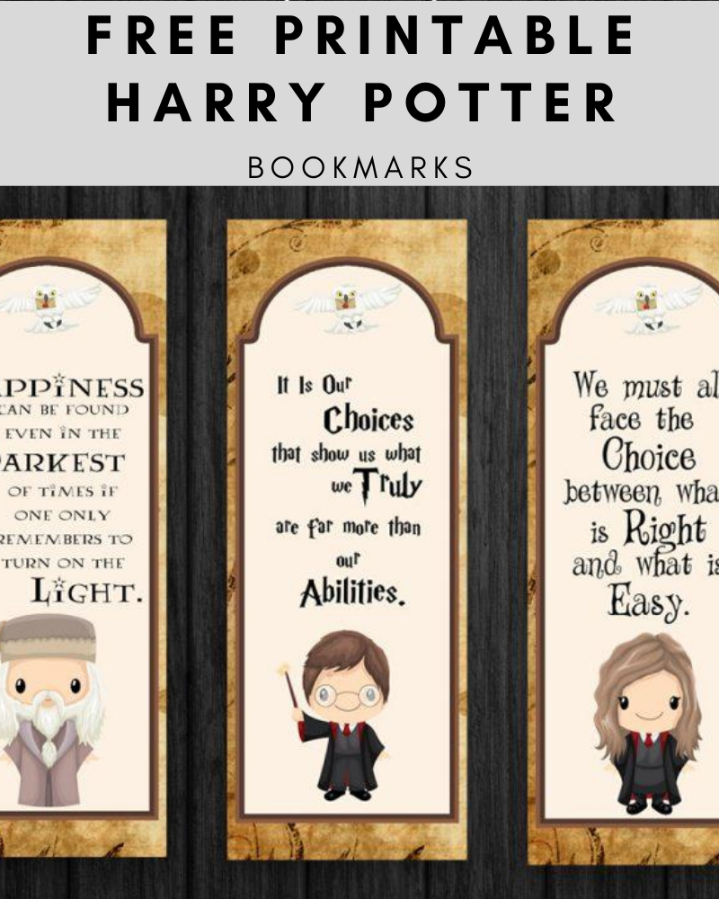 Free Printable Harry Potter Bookmarks Artofit Free Printable Harry Potter Bookmarks Artofit