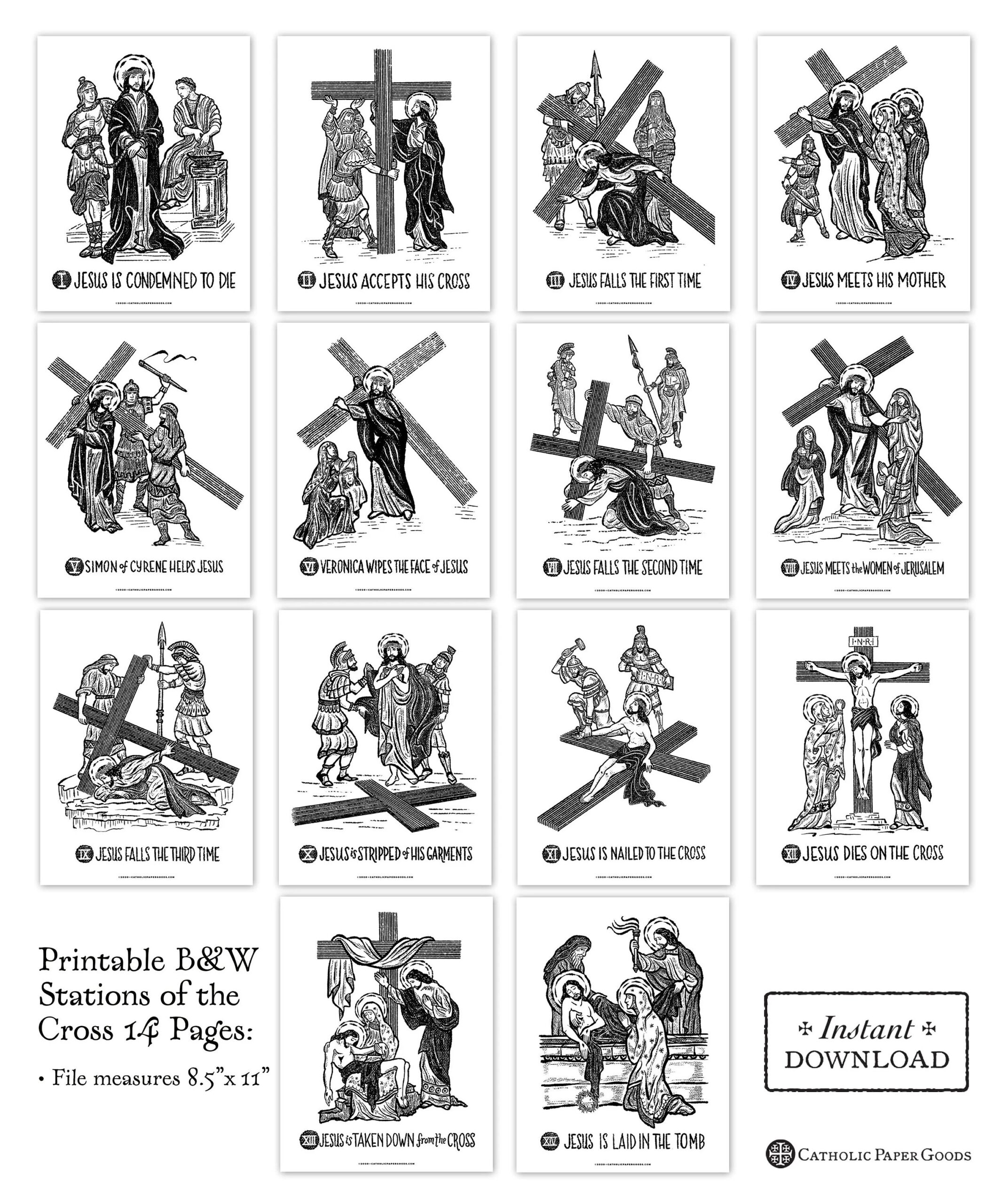 Free Printable Kids Stations Of The Cross