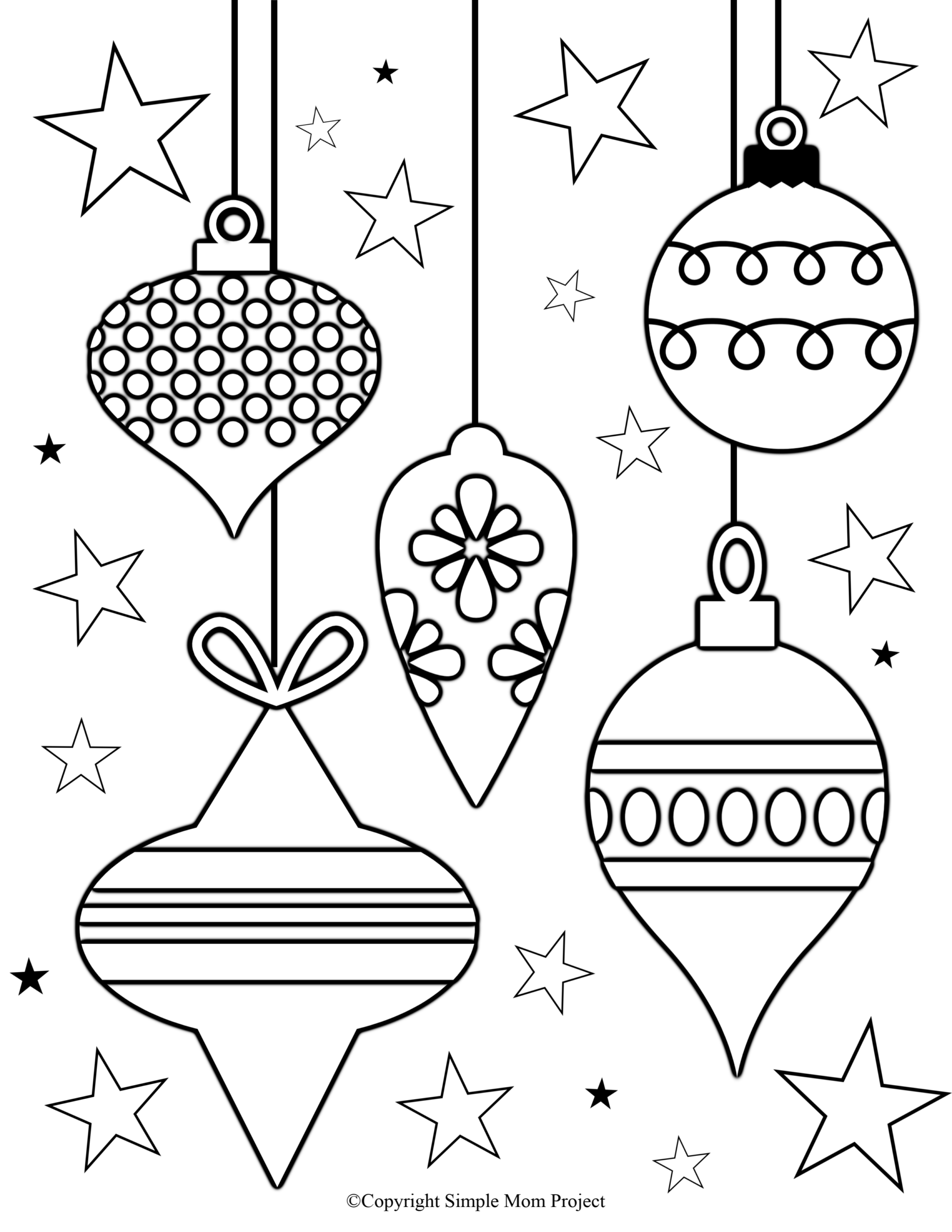 Free Printable Large Snowflake Templates Simple Mom Project 