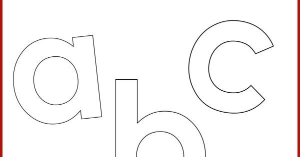 Free Printable Letters In Lowercase Block Lettering