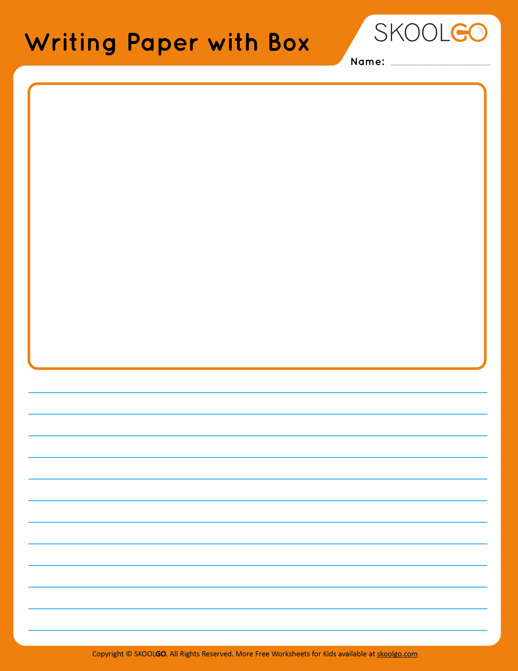 Free Printable Lined Paper With Picture Box