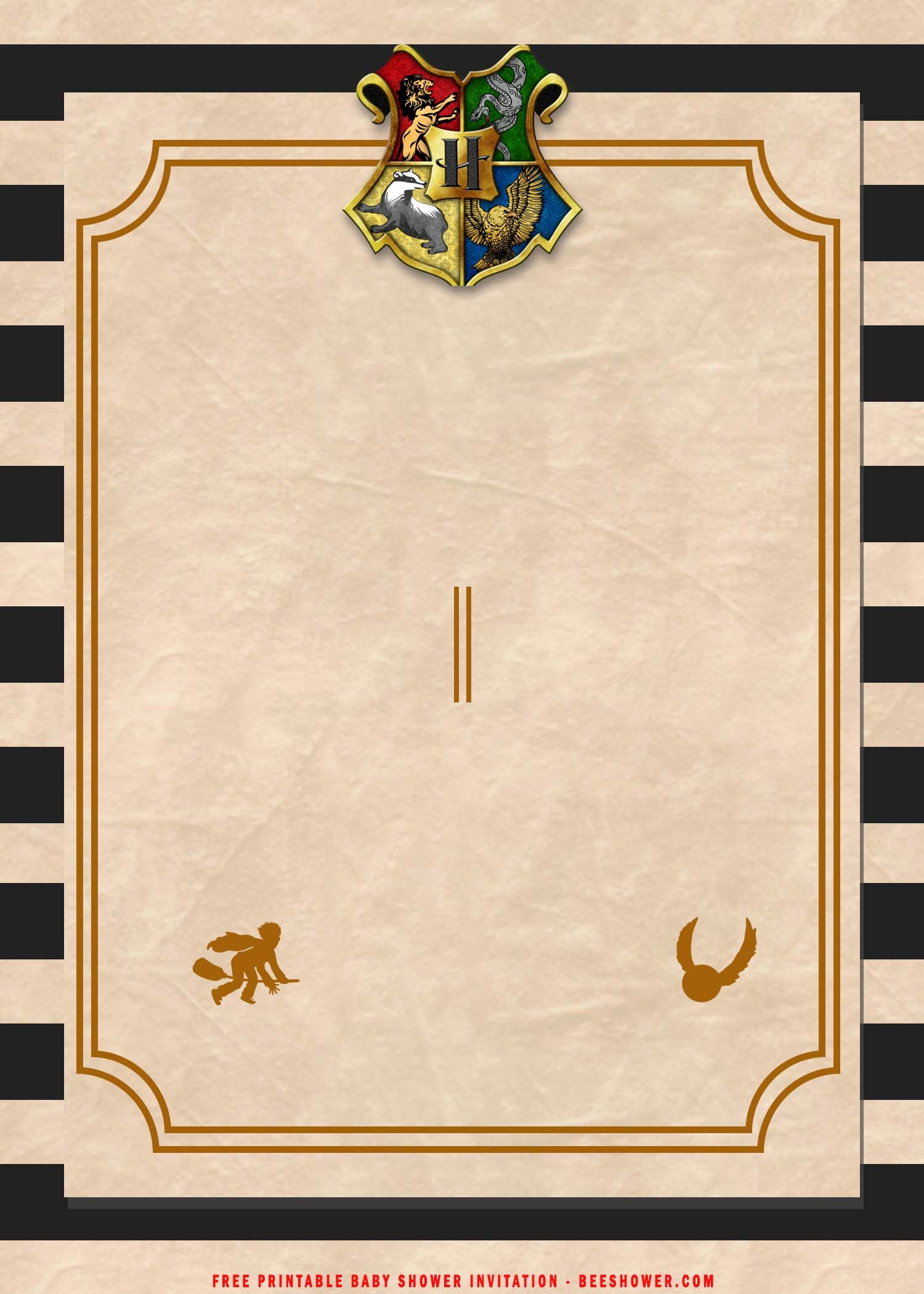  FREE Printable Magical Harry Potter Birthday Party Invitation 