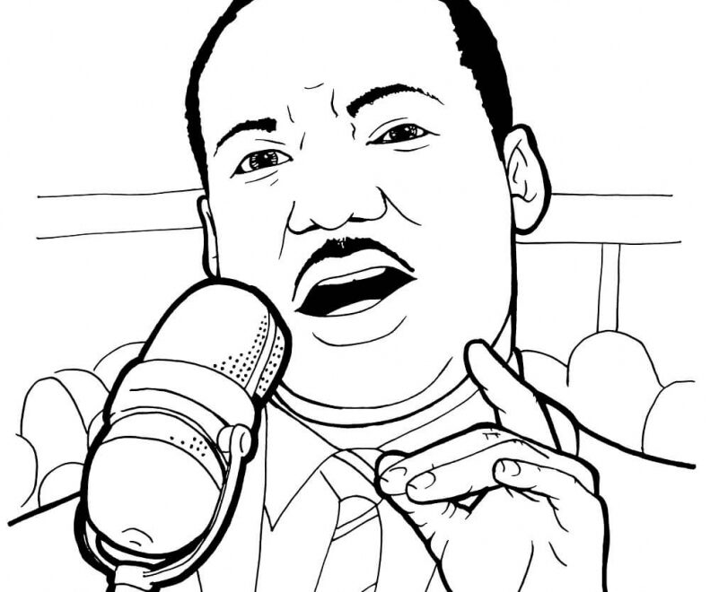 Free Printable Martin Luther King Jr Day MLK Day Coloring Pages