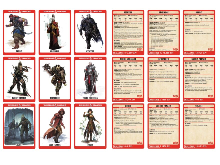 Free Printable Monster Cards 5e Download Free Printable Monster Cards