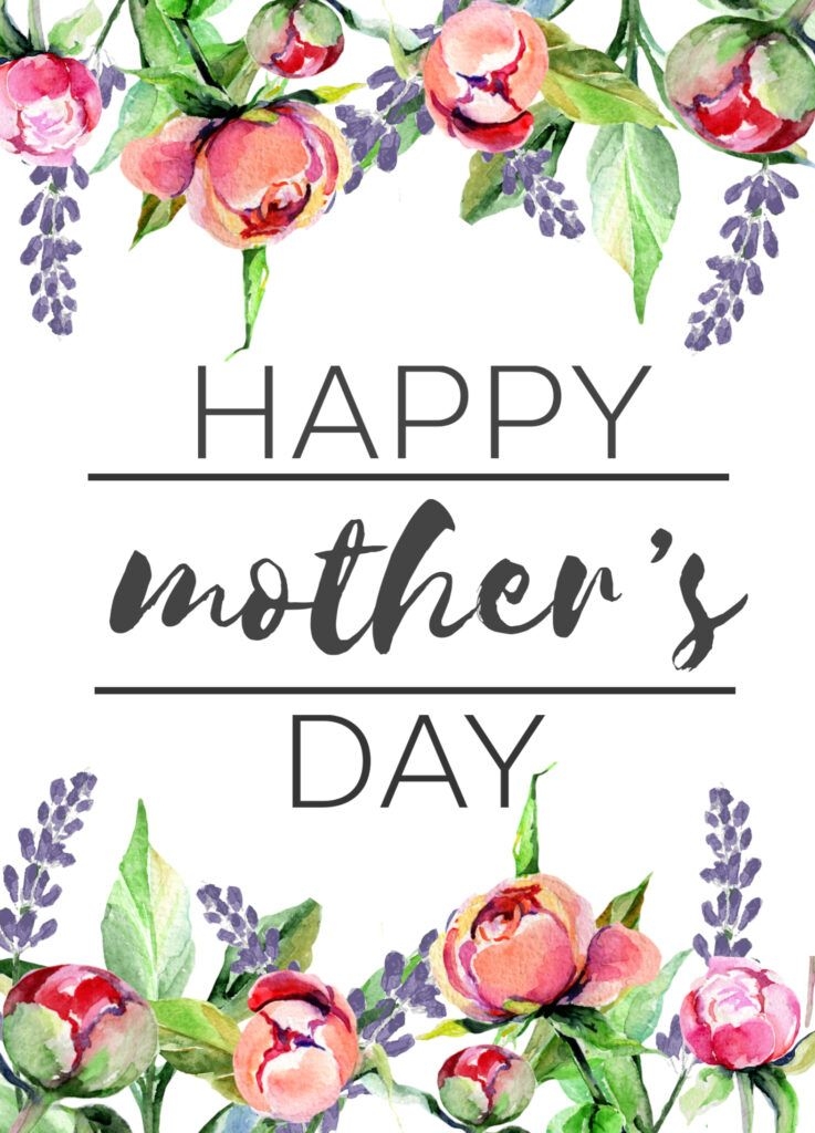 Happy Mothers Day Cards Printable Free