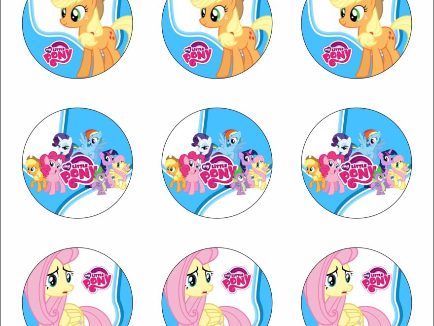 FREE PRINTABLE My Little Pony Birthday Party Kits Templates