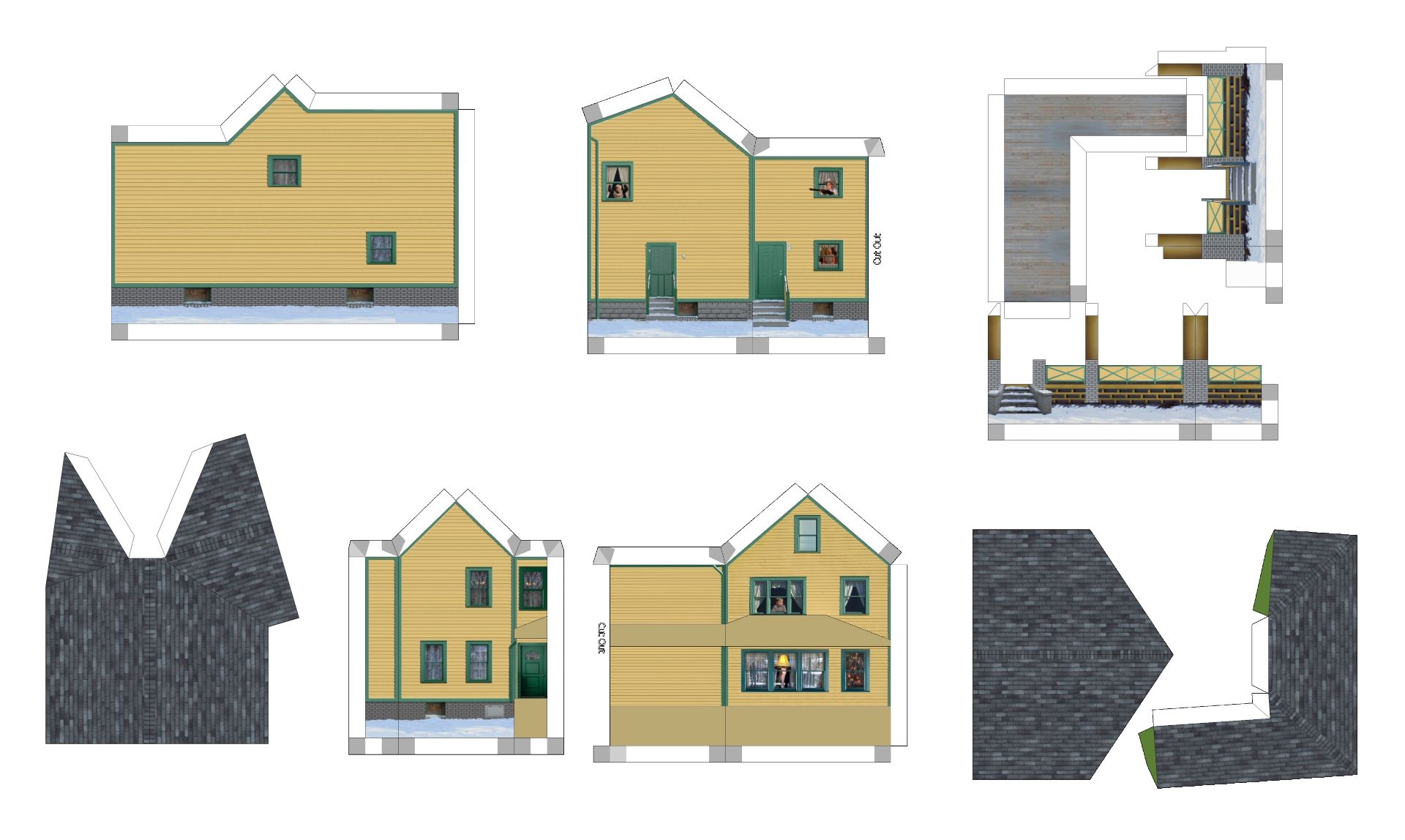 Free Printable N Scale Building Templates
