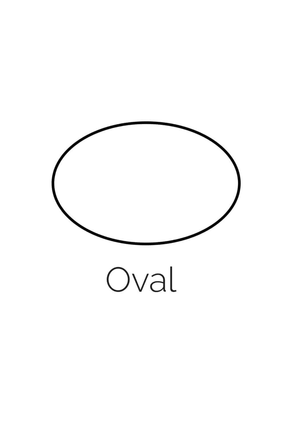 Free Printable Oval Shape Templates