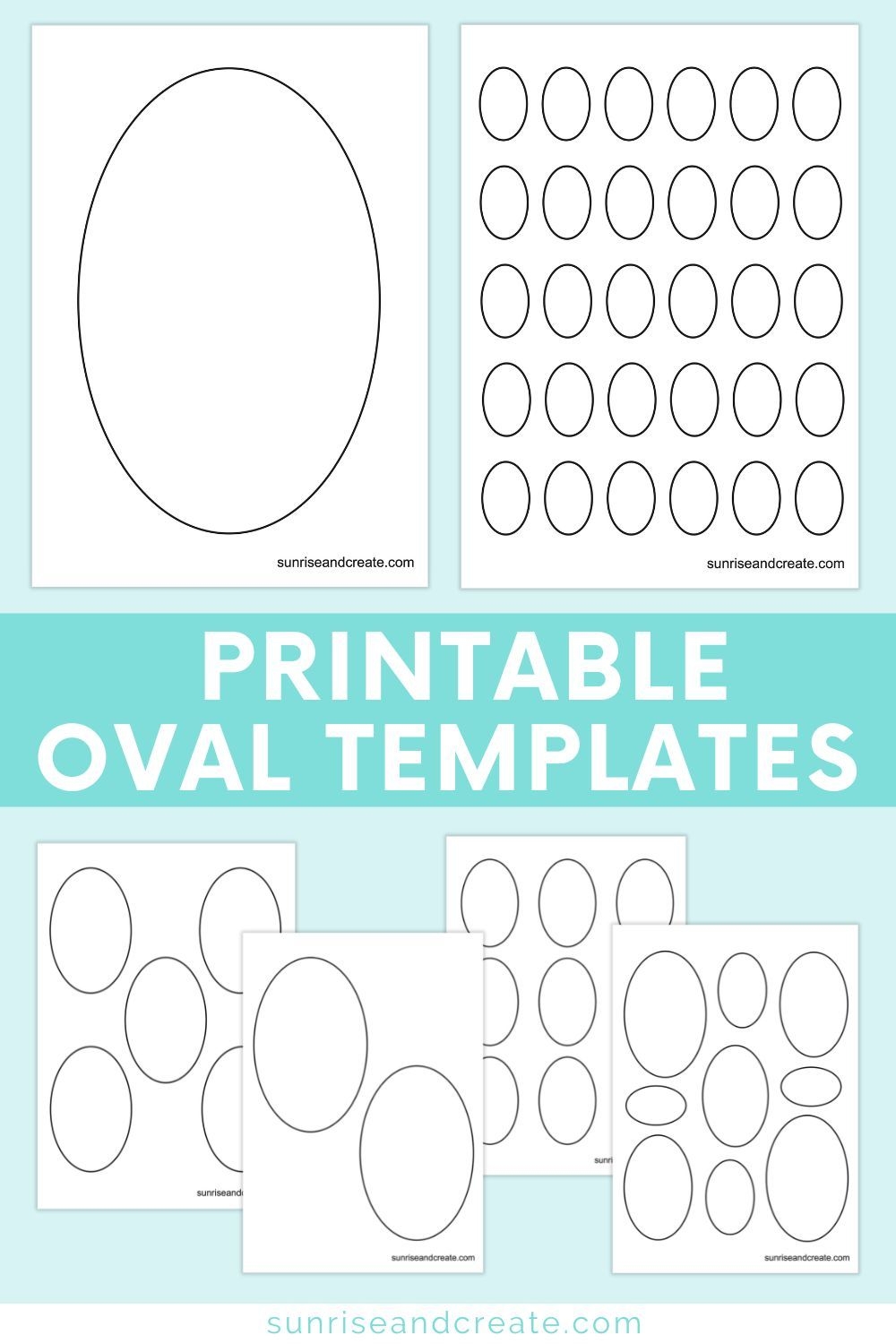 Printable Template For Tapered Oval Shape