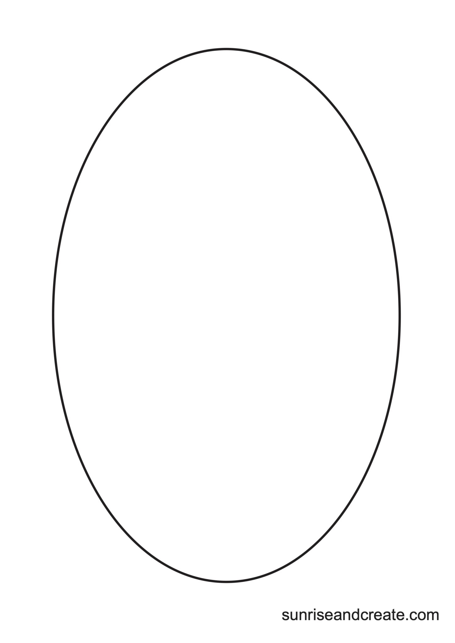 Free Printable Oval Templates