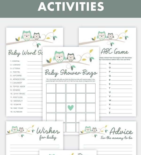 Free Printable Owl Baby Shower Games Artofit