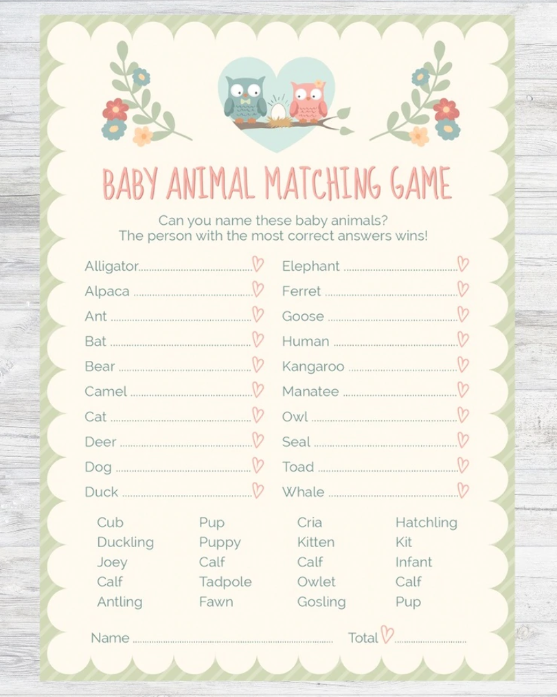 Free Printable Owl Baby Shower Games Owl Theme Baby Shower Artofit