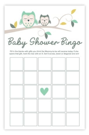 Free Printable Owl Baby Shower Games Owl Theme Baby Shower