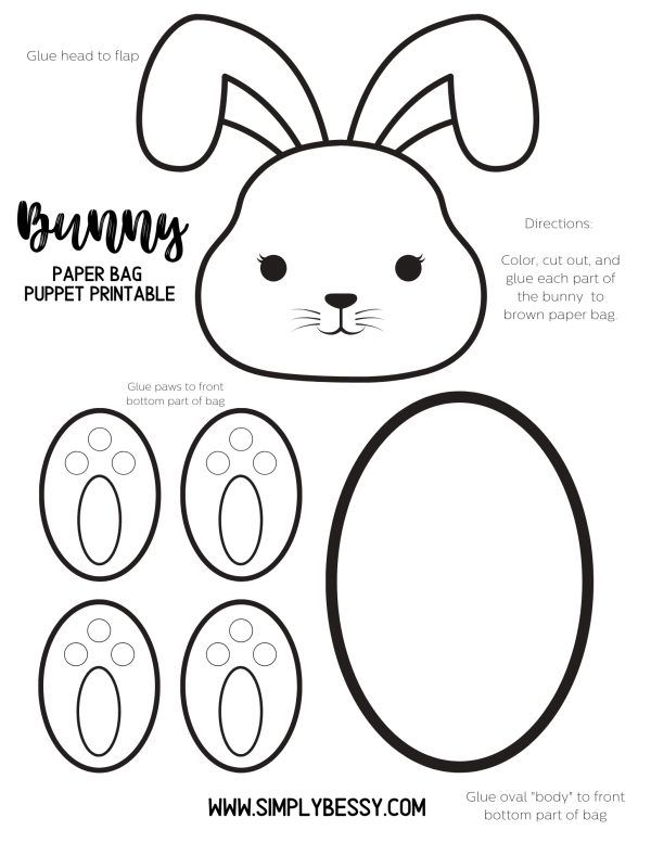 Free Printable Paper Bag Puppets